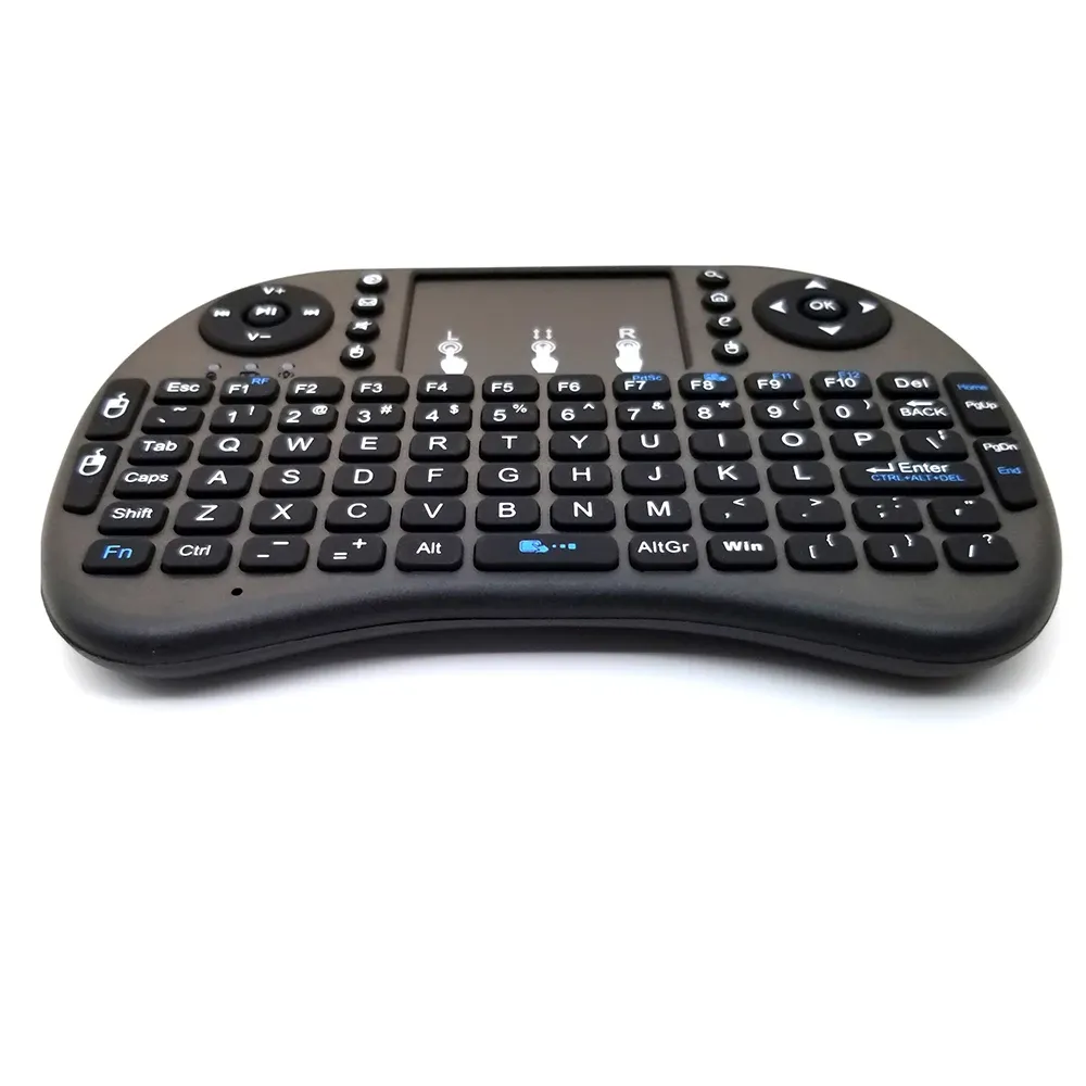 MRSVI 2.4G Mini Wireless Keyboard with Touchpad, Air Mouse Remote Control for Android TV Box, Smart TV, PC - Classic Black, 10m Range, Ergonomic Design showcase 2