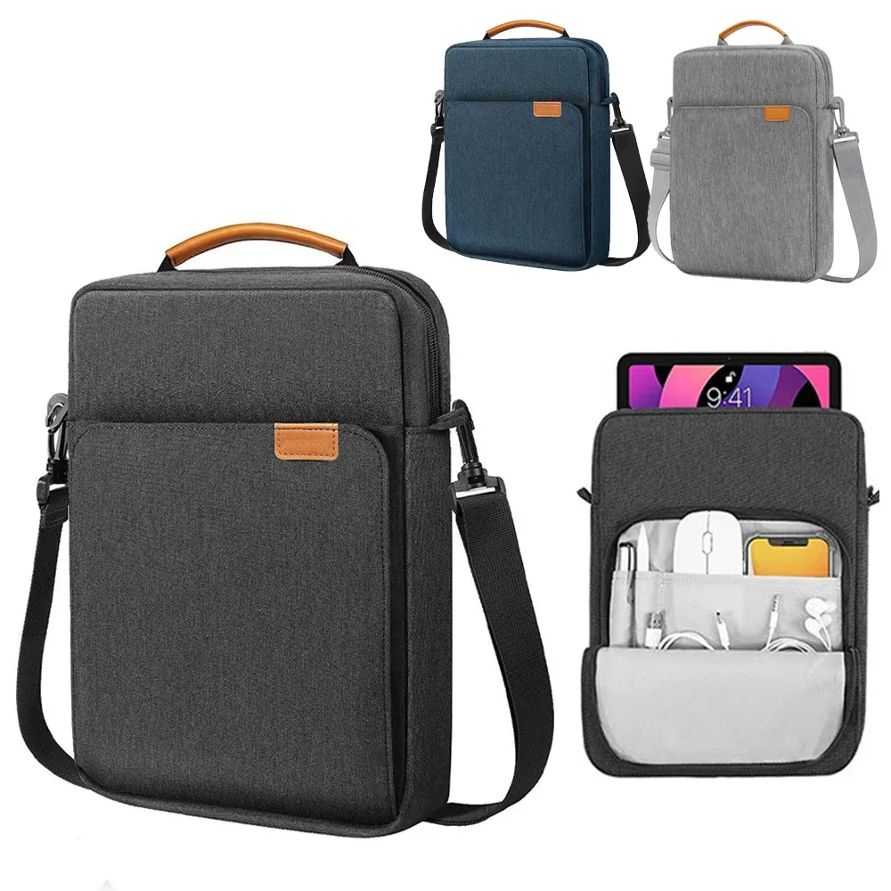Universal 9-13 Inch Tablet Sleeve Bag Pouch for iPad Pro 11/12.9, Air 5/4, Mini 6, Samsung Galaxy Tab S8/S7 FE, Surface Go - Protective Carrying Case