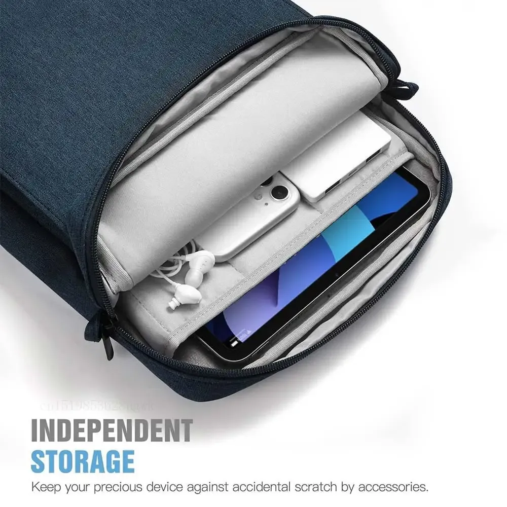 Universal 9-13 Inch Tablet Sleeve Bag Pouch for iPad Pro 11/12.9, Air 5/4, Mini 6, Samsung Galaxy Tab S8/S7 FE, Surface Go - Protective Carrying Case showcase 6