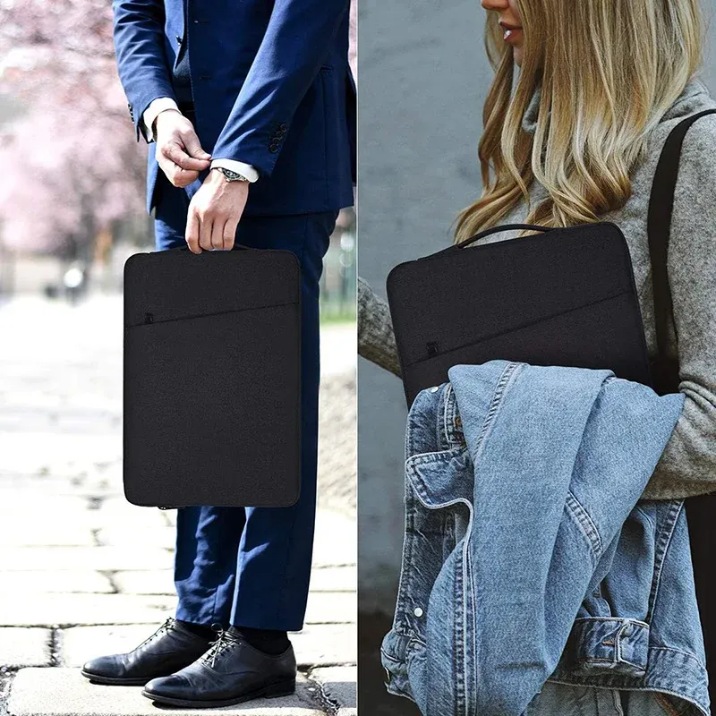 Waterproof Laptop Sleeve Bag for MacBook Pro Air 13-15.6 Inch, Durable Nylon Notebook Case with Handle for Lenovo, ASUS, Xiaomi, HP, Dell thumbnail 6