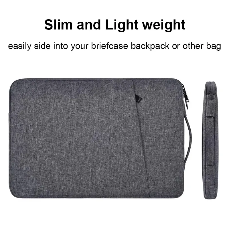 Waterproof Laptop Sleeve Bag for MacBook Pro Air 13-15.6 Inch, Durable Nylon Notebook Case with Handle for Lenovo, ASUS, Xiaomi, HP, Dell thumbnail 5