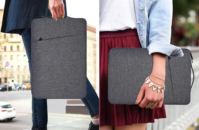 Waterproof Laptop Sleeve Bag for MacBook Pro Air 13-15.6 Inch, Durable Nylon Notebook Case with Handle for Lenovo, ASUS, Xiaomi, HP, Dell showcase 6