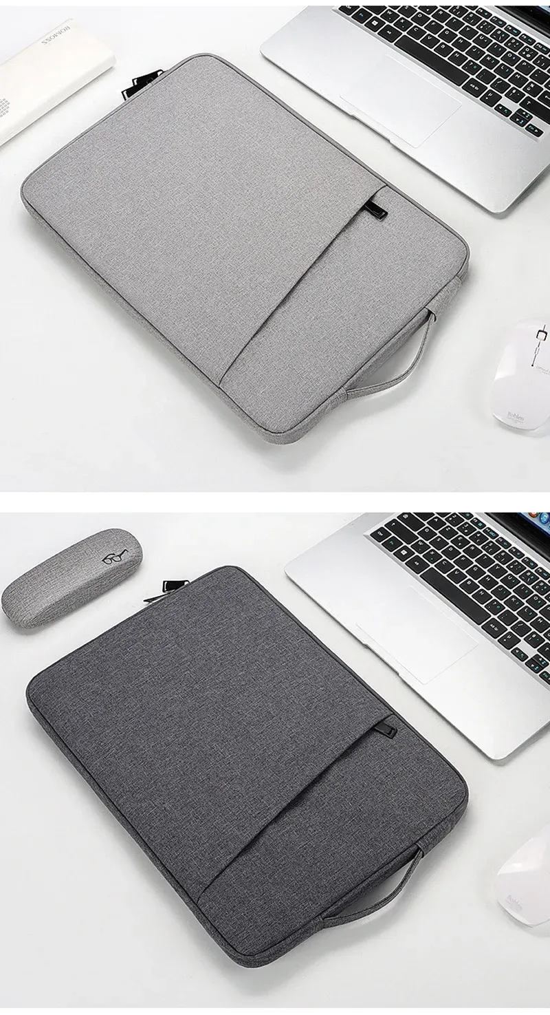 Waterproof Laptop Sleeve Bag for MacBook Pro Air 13-15.6 Inch, Durable Nylon Notebook Case with Handle for Lenovo, ASUS, Xiaomi, HP, Dell showcase 8