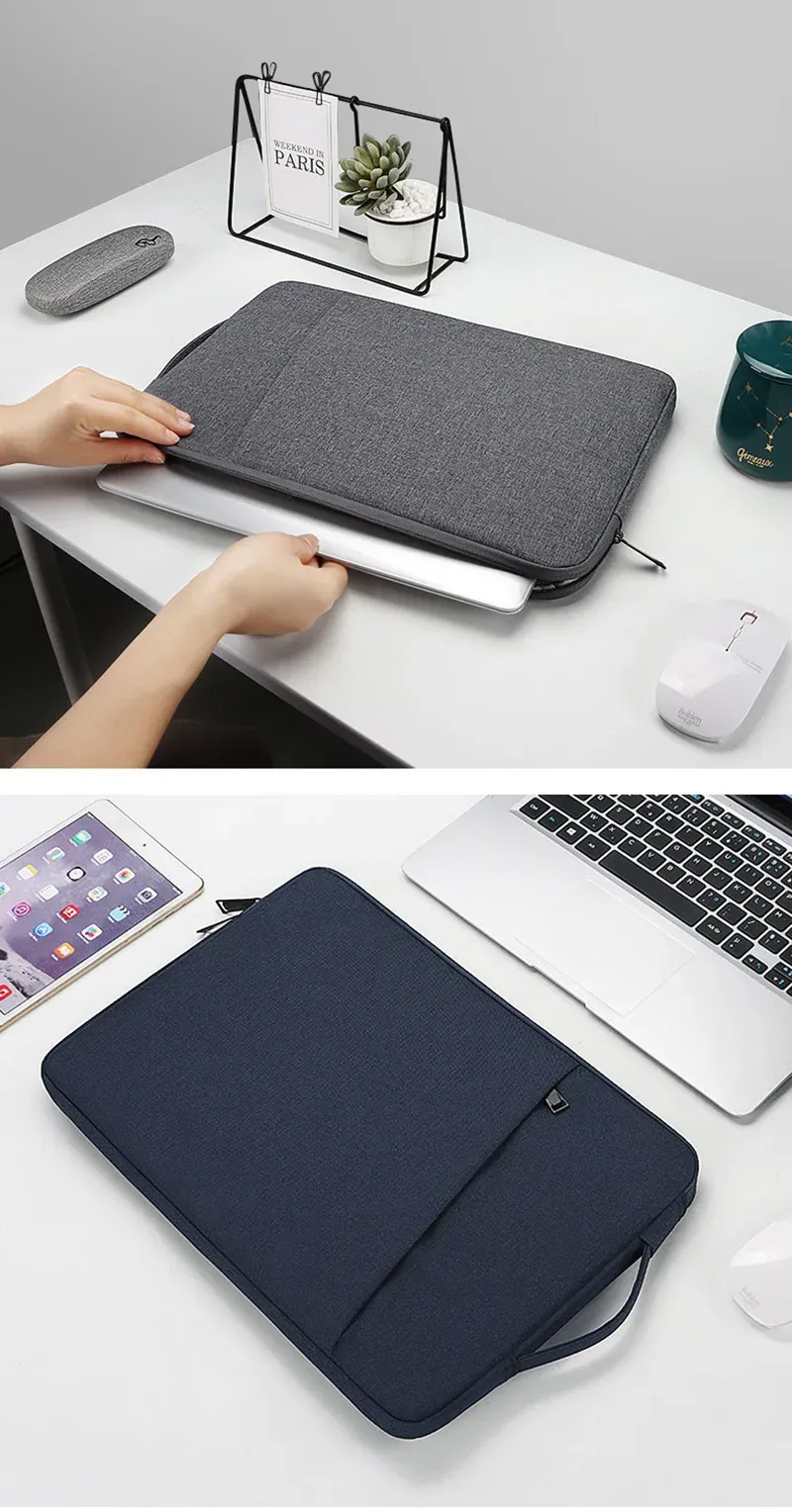 Waterproof Laptop Sleeve Bag for MacBook Pro Air 13-15.6 Inch, Durable Nylon Notebook Case with Handle for Lenovo, ASUS, Xiaomi, HP, Dell showcase 9
