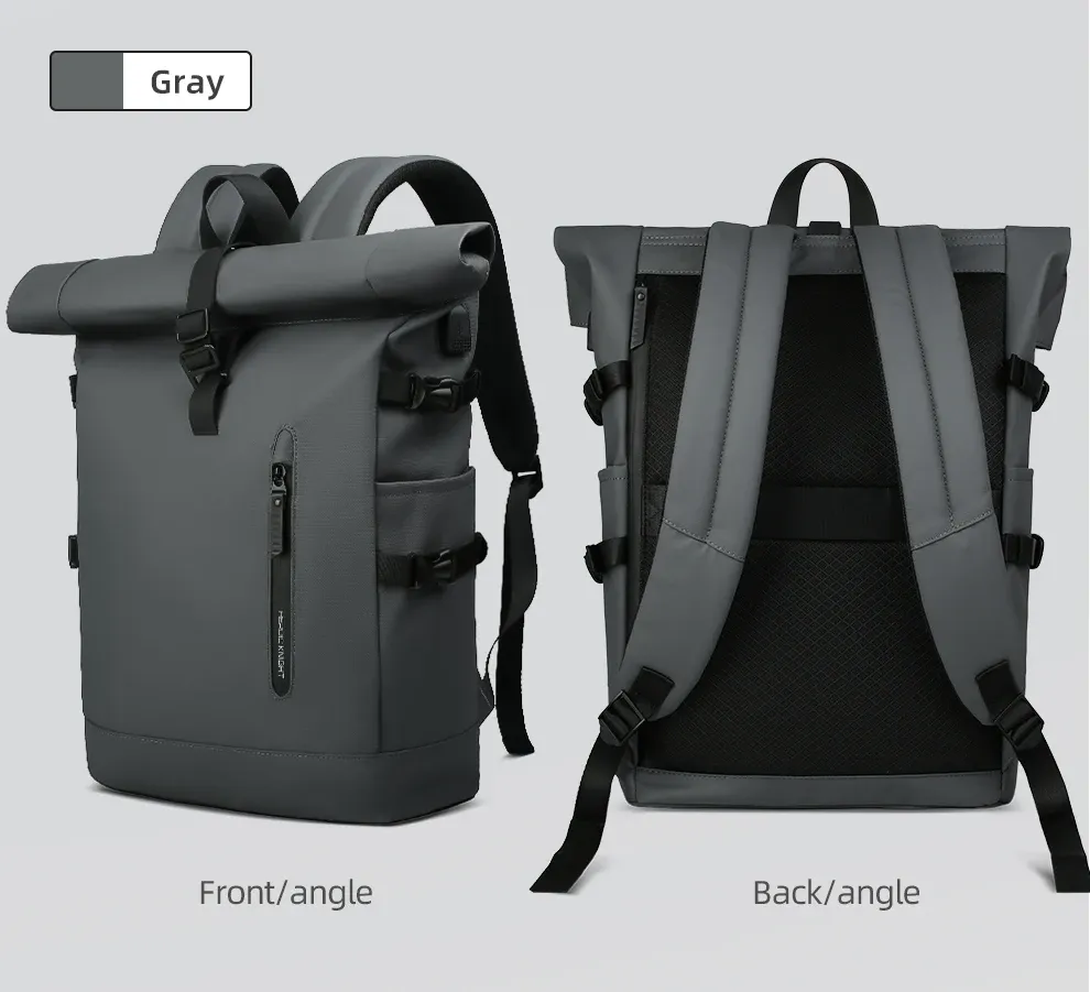 HK Expandable Travel Backpack for Men, Large Capacity Waterproof 15.6" Laptop Bag, Versatile Hiking Rucksack with USB Charging Port, Ideal for Cycling and Daily Use showcase 20