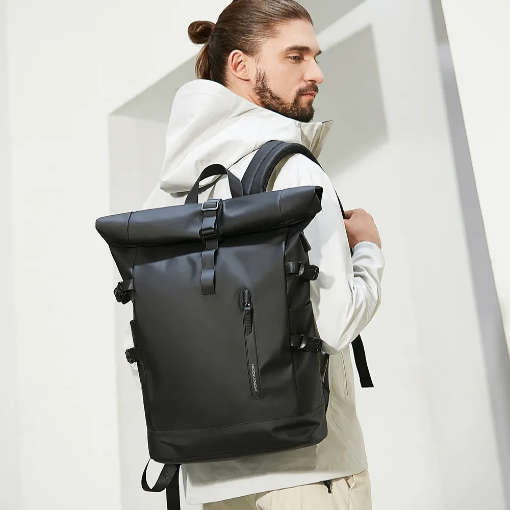 HK Expandable Travel Backpack for Men, Large Capacity Waterproof 15.6" Laptop Bag, Versatile Hiking Rucksack with USB Charging Port, Ideal for Cycling and Daily Use thumbnail 3