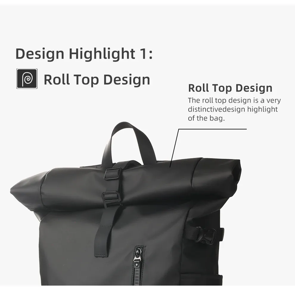 HK Expandable Travel Backpack for Men, Large Capacity Waterproof 15.6" Laptop Bag, Versatile Hiking Rucksack with USB Charging Port, Ideal for Cycling and Daily Use showcase 4