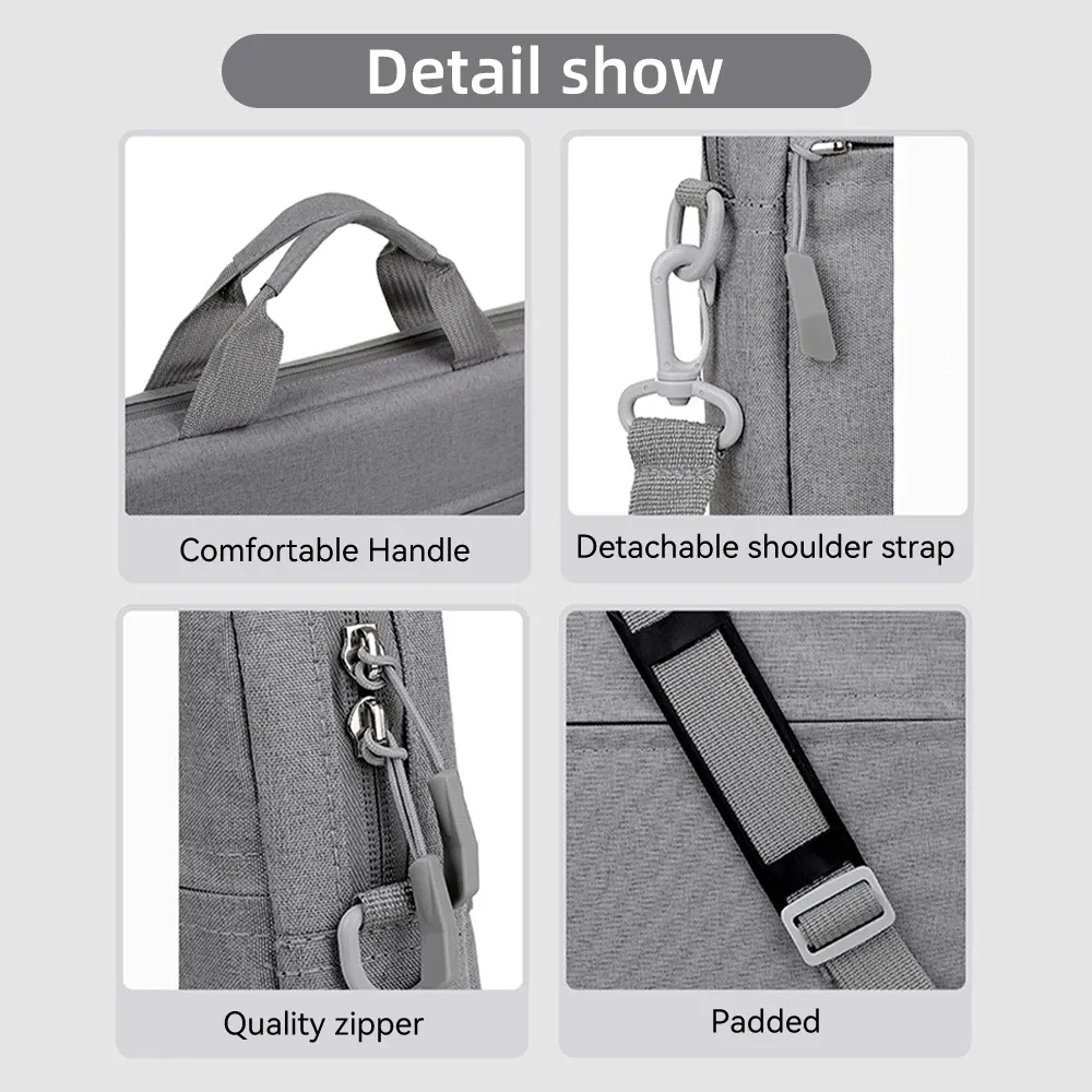 14-15.6 Inch Waterproof Laptop Sleeve Bag for MacBook Air Pro, Portable Notebook Case, Travel Carrying Handbag for Tablets and Computers showcase 10