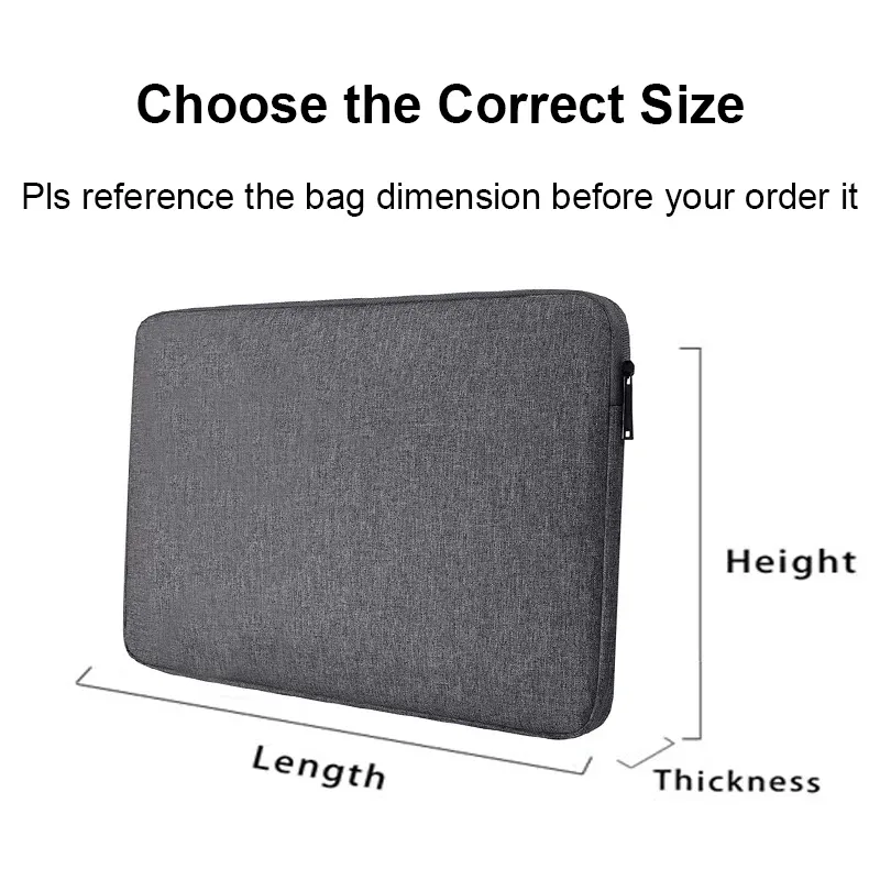Waterproof Portable Laptop Sleeve Bag for 11-15.6 Inch Macbooks & Laptops - Shockproof, Anti-Scratch, Slim Design for Daily Use showcase 1