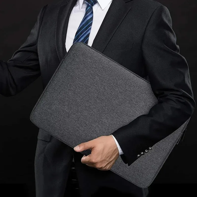 Waterproof Portable Laptop Sleeve Bag for 11-15.6 Inch Macbooks & Laptops - Shockproof, Anti-Scratch, Slim Design for Daily Use thumbnail 6