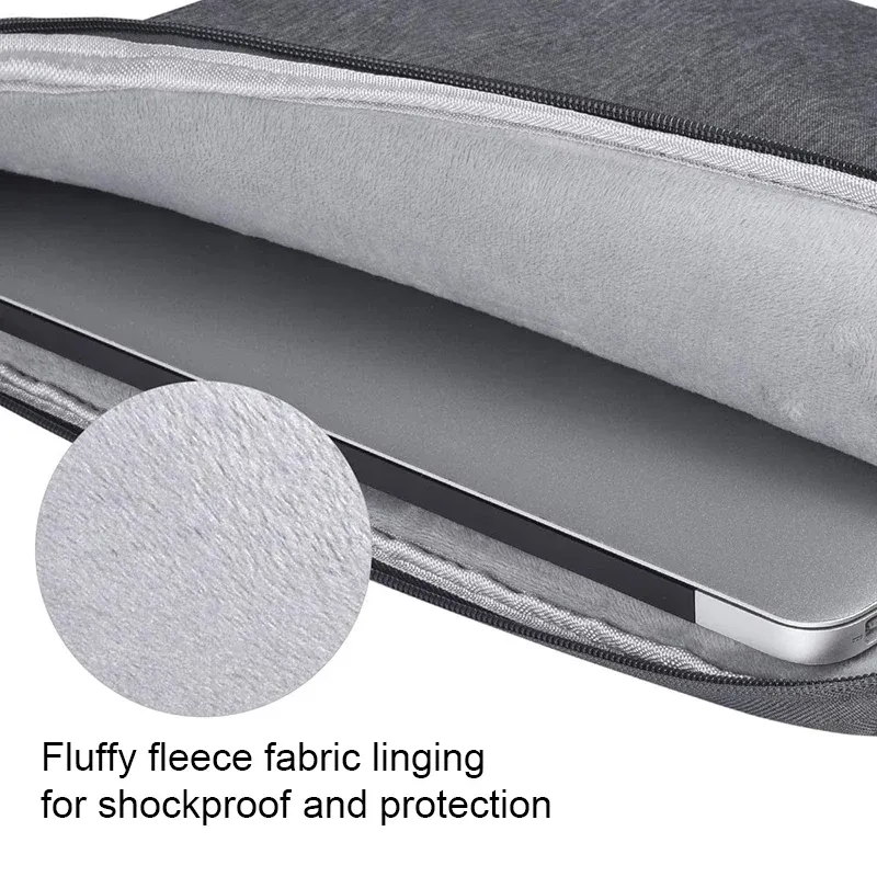 Waterproof Portable Laptop Sleeve Bag for 11-15.6 Inch Macbooks & Laptops - Shockproof, Anti-Scratch, Slim Design for Daily Use thumbnail 2