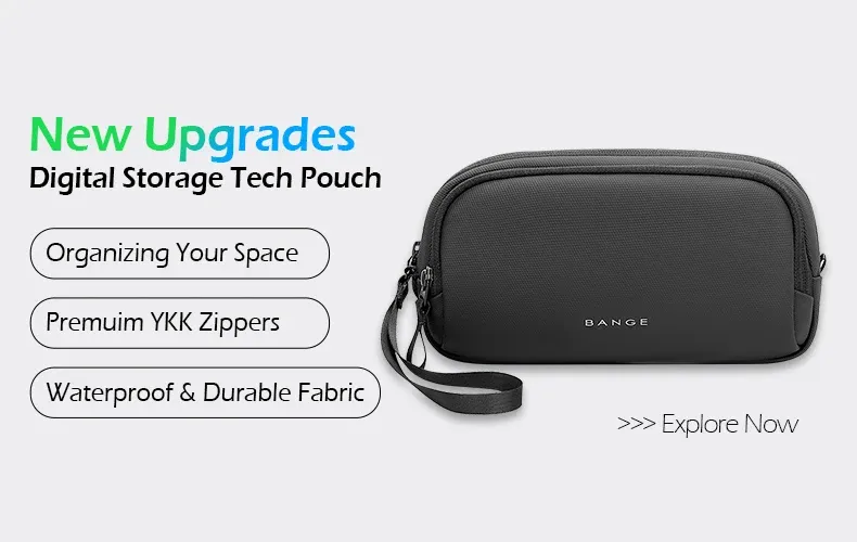 BANGE Expandable Waterproof Laptop Backpack for Men, Large Capacity 17.3-inch Travel Hiking Bag, Durable & Stylish Business School Backpack showcase 1