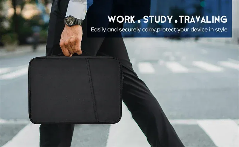 Waterproof Shockproof Laptop Sleeve Case with Handle for MacBook Air Pro 13" 15" 16" M4 M3 M5 Chip - Protective Mac Book Cover Accessories showcase 1