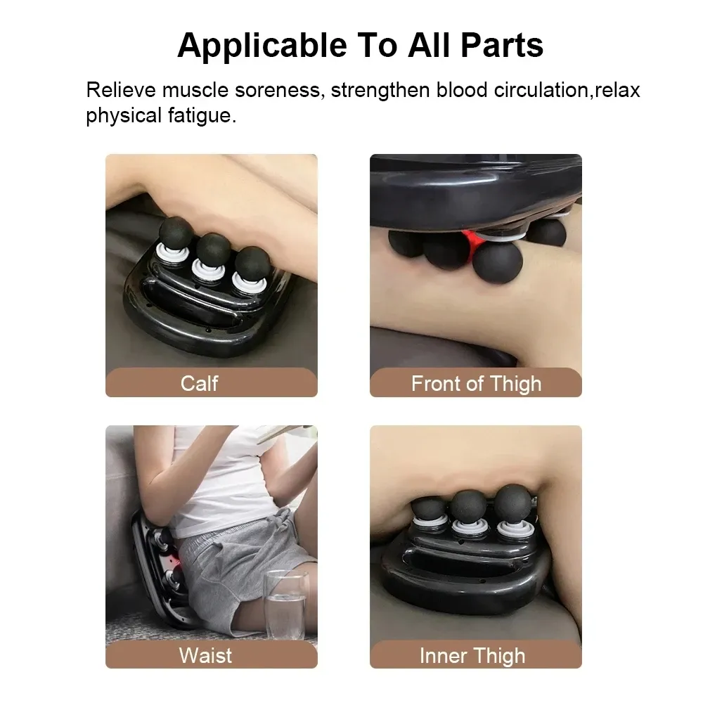 6-Head Deep Tissue Massage Gun for Muscle Relief - Percussion Massager for Neck, Cervical Spine, and Full Body Relaxation showcase 2