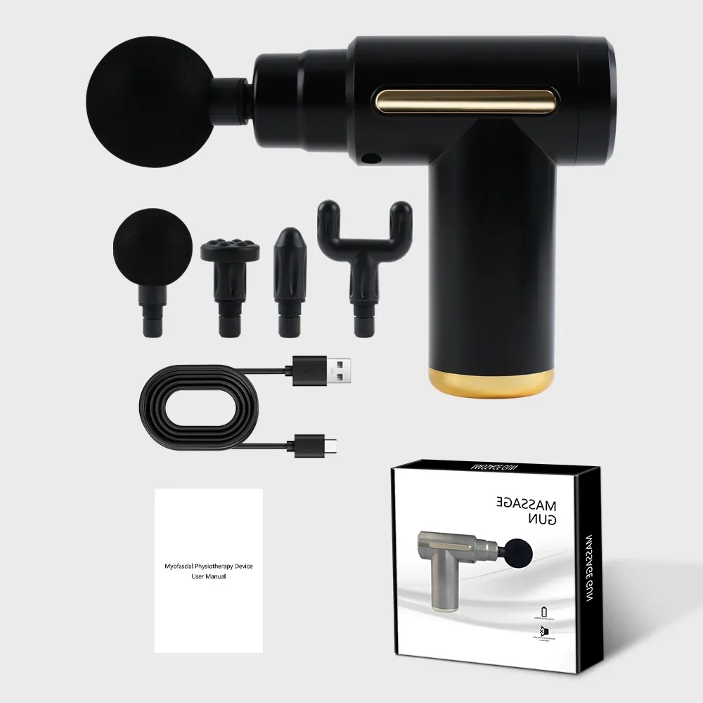 Portable Deep Tissue Fascia Massage Gun for Full Body Relaxation - Lightweight, USB Rechargeable, Adjustable Speed, Quiet Operation thumbnail 2