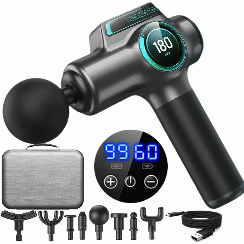 Professional Muscle Massage Gun for Deep Tissue Relief - 80mm Powerful Motor, 16mm Deep Massage, 4 Heads, Smart AI Chip for Fitness & Recovery thumbnail 1