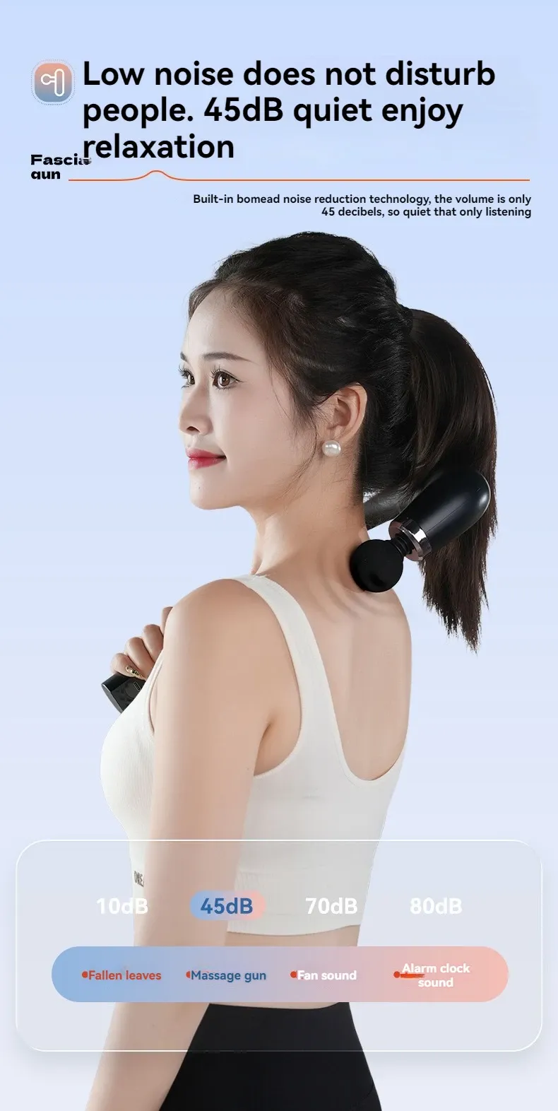 2025 New Smart Mini Fascia Gun Massager - Portable Electric Percussion Muscle Stimulator for Deep Tissue Relief, 9 Modes, USB Rechargeable, Ideal for Home & Christmas Gift showcase 6