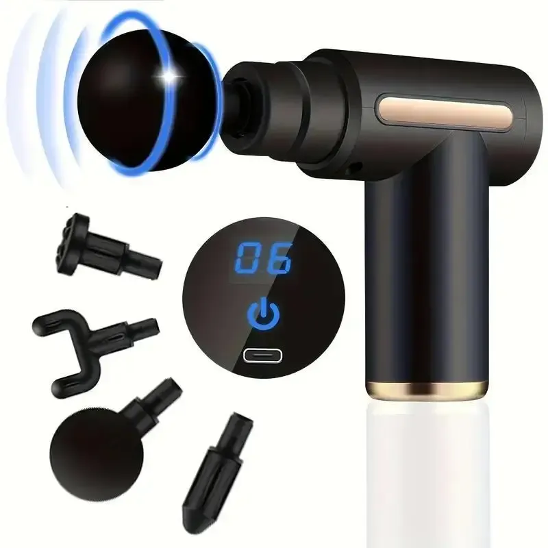 Portable Mini Muscle Massage Gun - Deep Tissue Percussion Massager for Body, Back, Neck, Leg Pain Relief - Handheld Electric Massager for Athletes & Fitness thumbnail 1