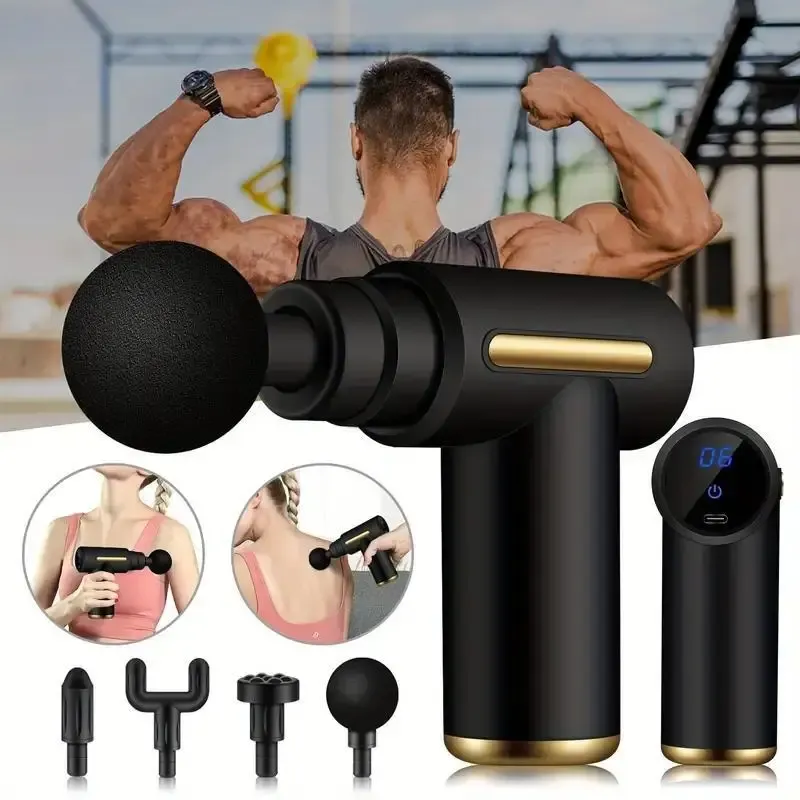 Portable Mini Muscle Massage Gun - Deep Tissue Percussion Massager for Body, Back, Neck, Leg Pain Relief - Handheld Electric Massager for Athletes & Fitness thumbnail 4