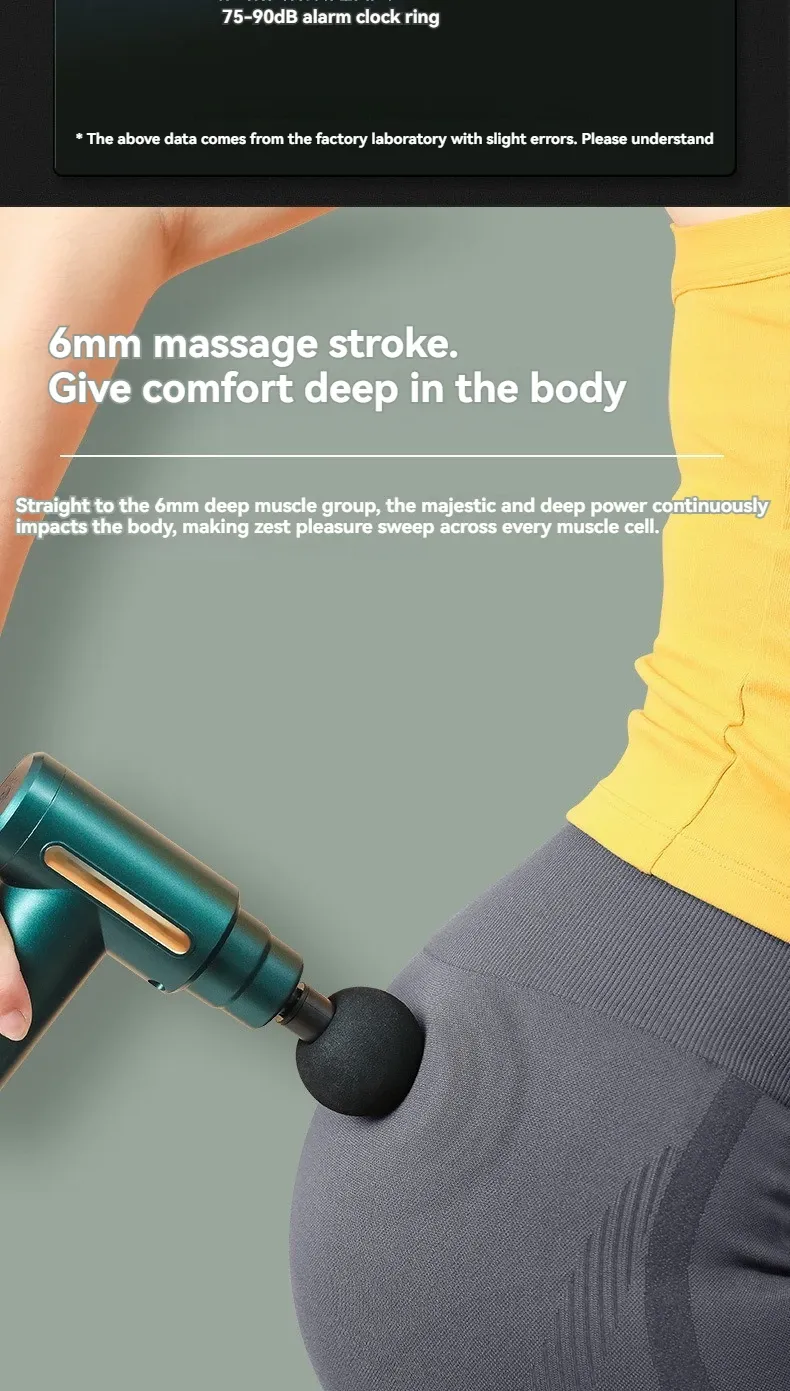 Portable Mini Muscle Massage Gun - Deep Tissue Percussion Massager for Body, Back, Neck, Leg Pain Relief - Handheld Electric Massager for Athletes & Fitness showcase 12