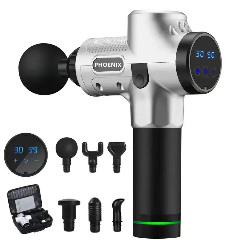 Phoenix A2 Deep Tissue Massage Gun for Muscle Relaxation, Pain Relief, and Dynamic Therapy - Includes 4 Heads, 20 Speed Settings, 2500mAh Battery, 1kg Lightweight Design showcase 17