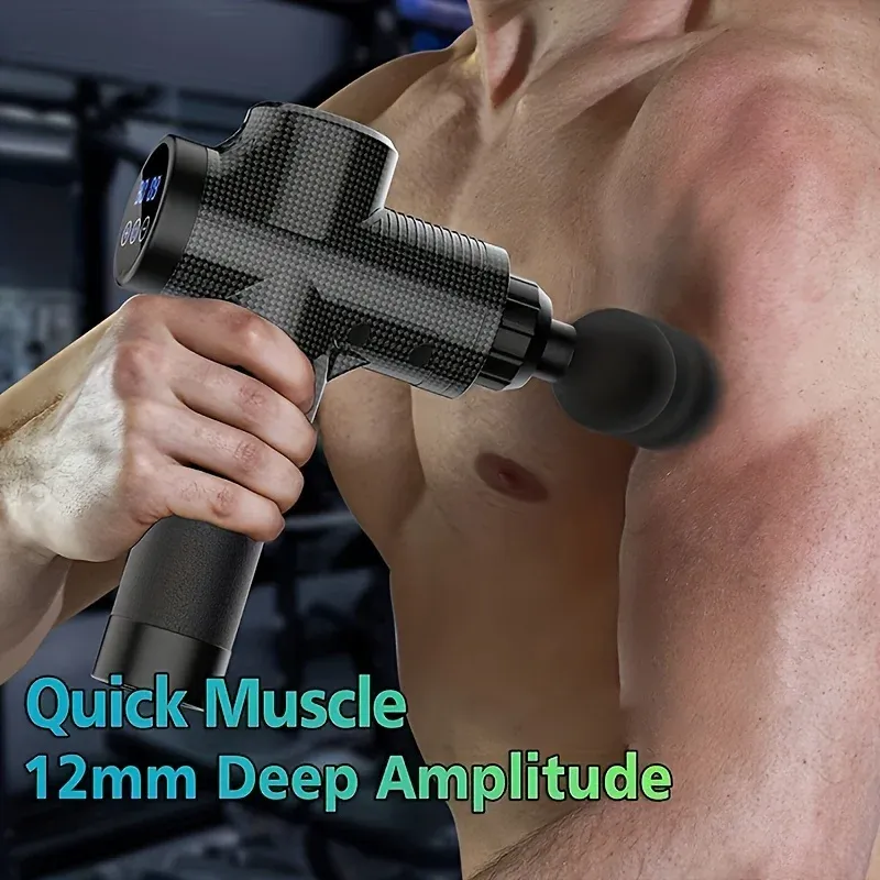 Electric Deep Tissue Massage Gun for Muscle Relaxation - Portable Percussion Massager for Neck, Back, Shoulder Pain Relief - Fitness Fascial Tool showcase 9