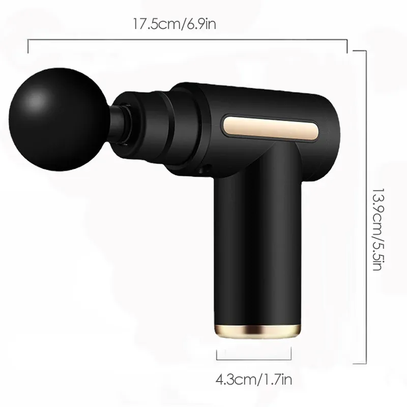 Electric Deep Tissue Massage Gun for Muscle Relaxation - Portable Percussion Massager for Neck, Back, Shoulder Pain Relief - Fitness Fascial Tool thumbnail 6