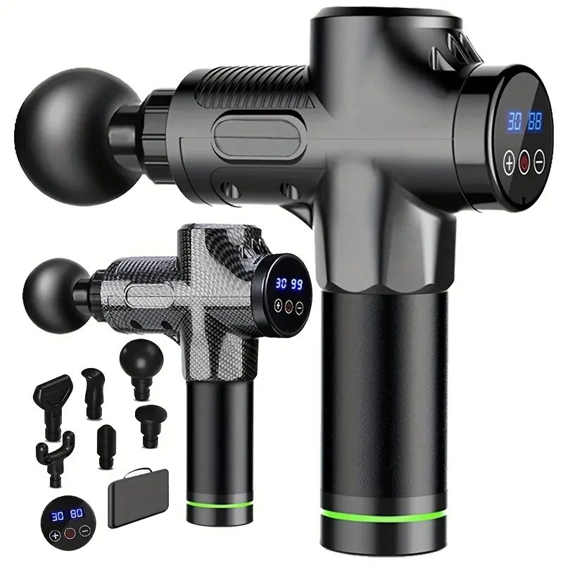 30-Level Deep Tissue Massage Gun for Muscle Relaxation - Powerful Electric Body Massager for Fitness, Neck, and Full Body Relief - Low Noise Design for Men & Women thumbnail 1