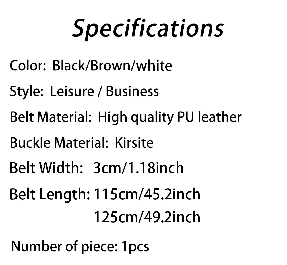 New Luxury Men's PU Leather Belt with Metal Pin Buckle - High Quality Designer Waist Strap for Jeans showcase 1