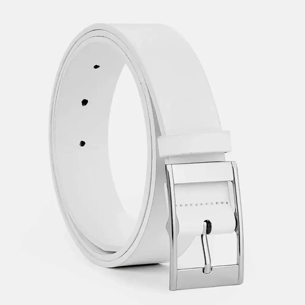 Luxury Men's PU Leather Belt with Metal Pin Buckle - High Quality Designer Waist Strap for Jeans & Casual Wear showcase 7