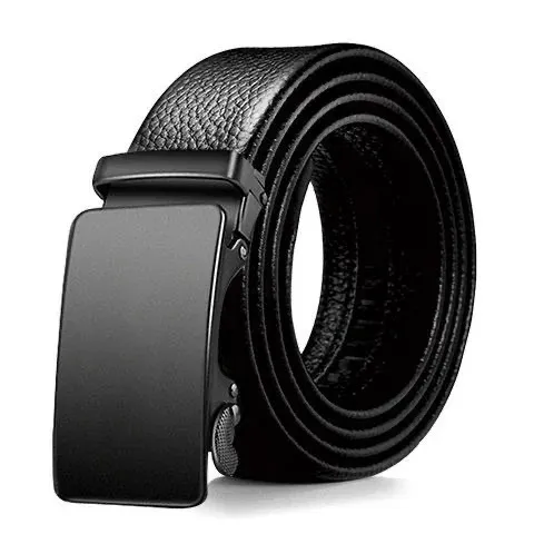 Premium PU Leather Men's Belt with Stylish Metal Buckle - Versatile Fashion Accessory for Business Casual and Jeans showcase 5