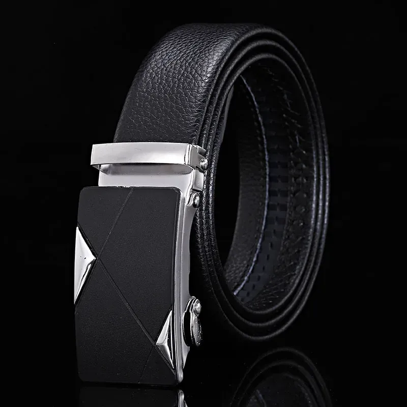 Premium PU Leather Men's Belt with Stylish Metal Buckle - Versatile Fashion Accessory for Business Casual and Jeans thumbnail 2