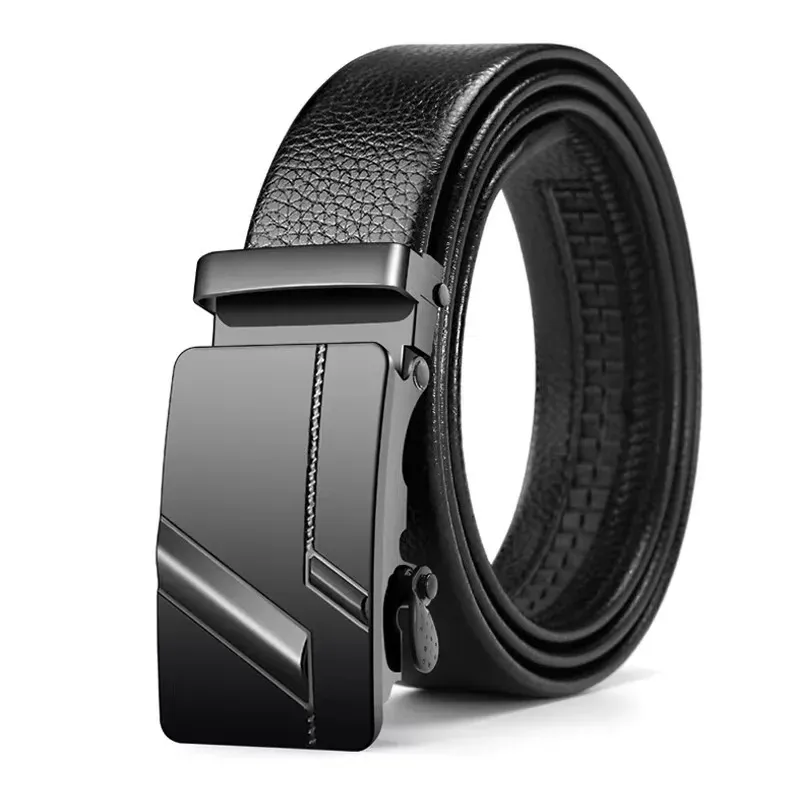Premium PU Leather Men's Belt with Stylish Metal Buckle - Versatile Fashion Accessory for Business Casual and Jeans thumbnail 6
