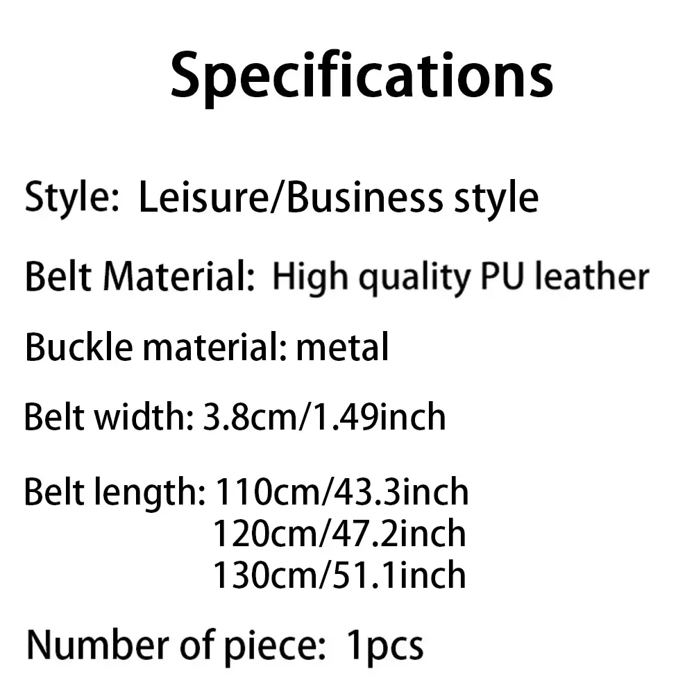 Genuine Leather Men's Belt - High Quality Cowskin Casual Jeans Belt with Business Buckle, Designer Waistband for Fashionable Men - 2024 New Style showcase 1