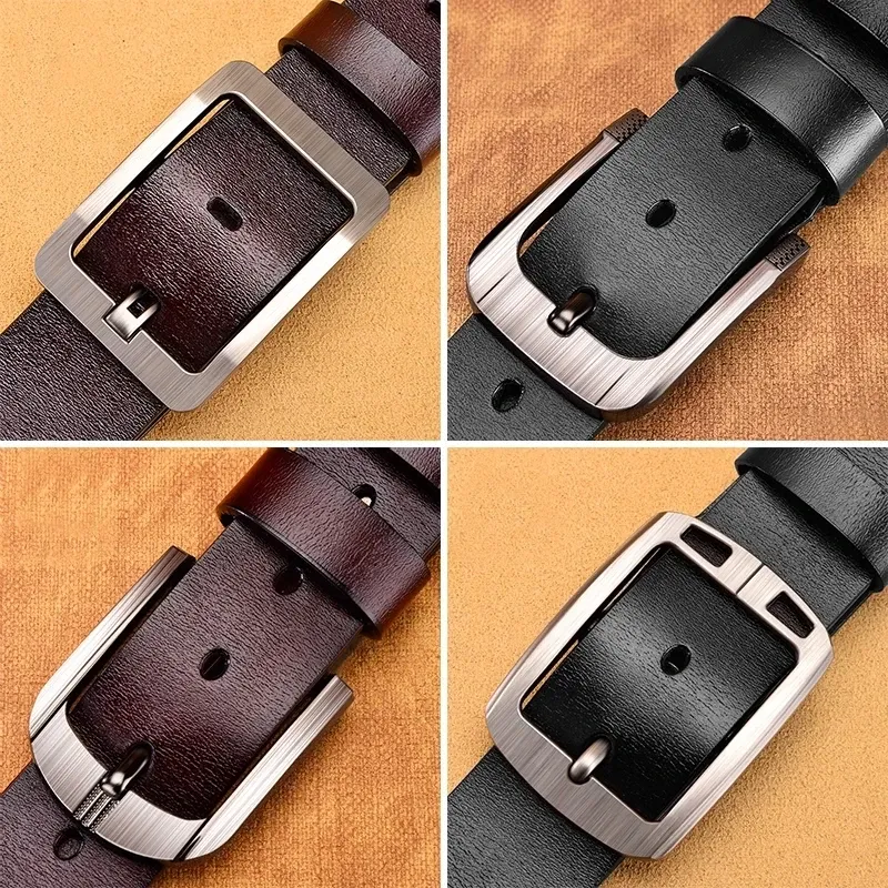 Men's Premium Leather Belt - High-Quality Buckle Casual & Business Jeans Belt, Designer Style for 2025 Fashion thumbnail 5