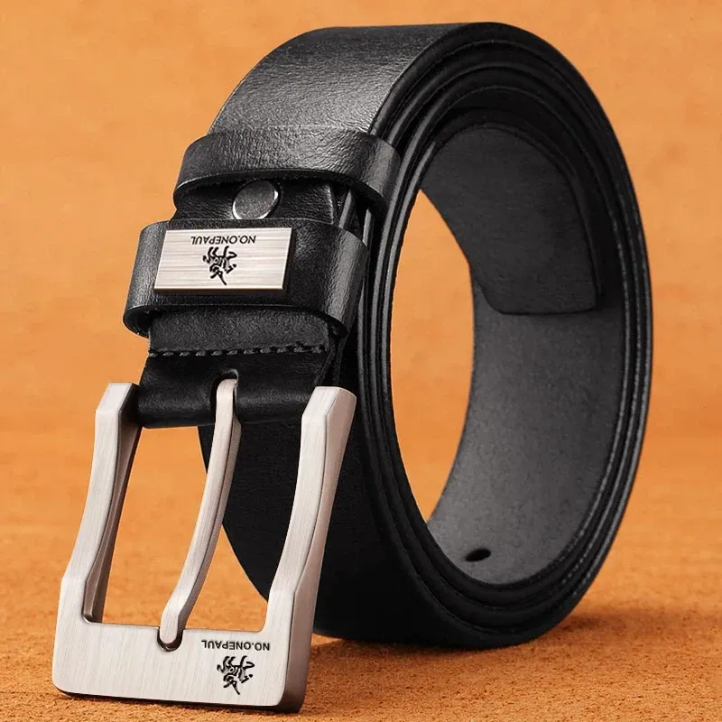 Men's Premium Leather Belt - High-Quality Buckle Casual & Business Jeans Belt, Designer Style for 2025 Fashion thumbnail 3