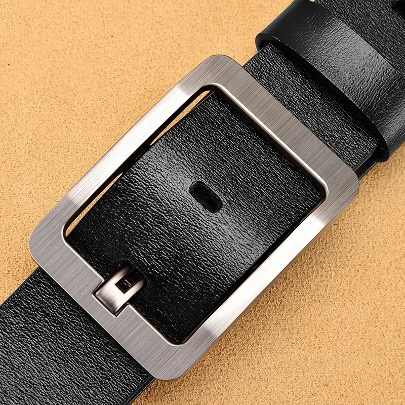 Men's Premium Leather Belt - High-Quality Buckle Casual & Business Jeans Belt, Designer Style for 2025 Fashion thumbnail 4