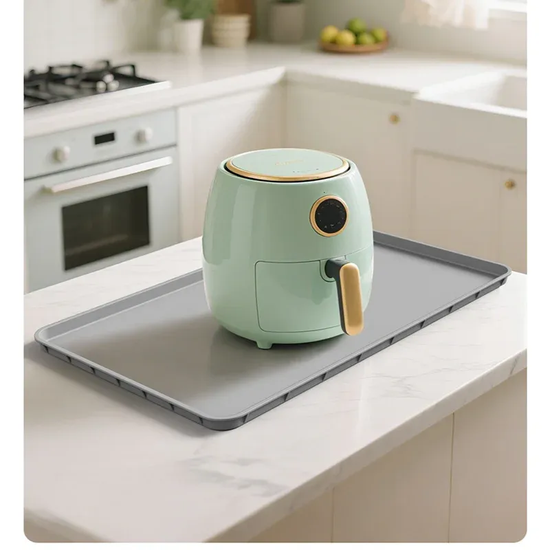 Silicone Heat Resistant Mat for Air Fryer & Microwave Oven - Waterproof, Anti-Slip Kitchen Countertop Protector Pad, Durable & Easy Clean showcase 8