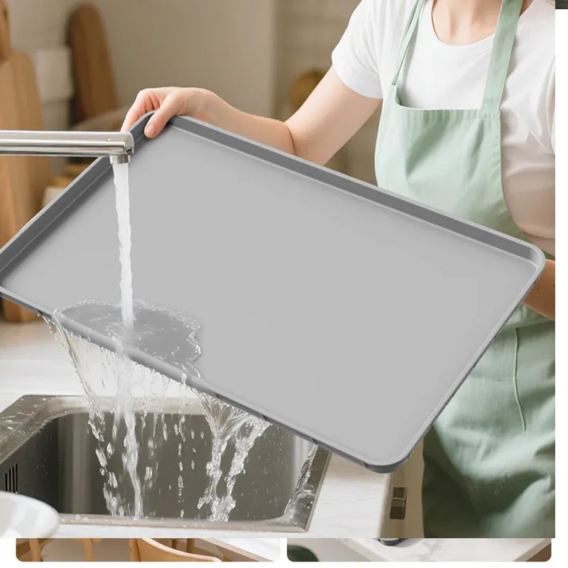 Silicone Heat Resistant Mat for Air Fryer & Microwave Oven - Waterproof, Anti-Slip Kitchen Countertop Protector Pad, Durable & Easy Clean thumbnail 4