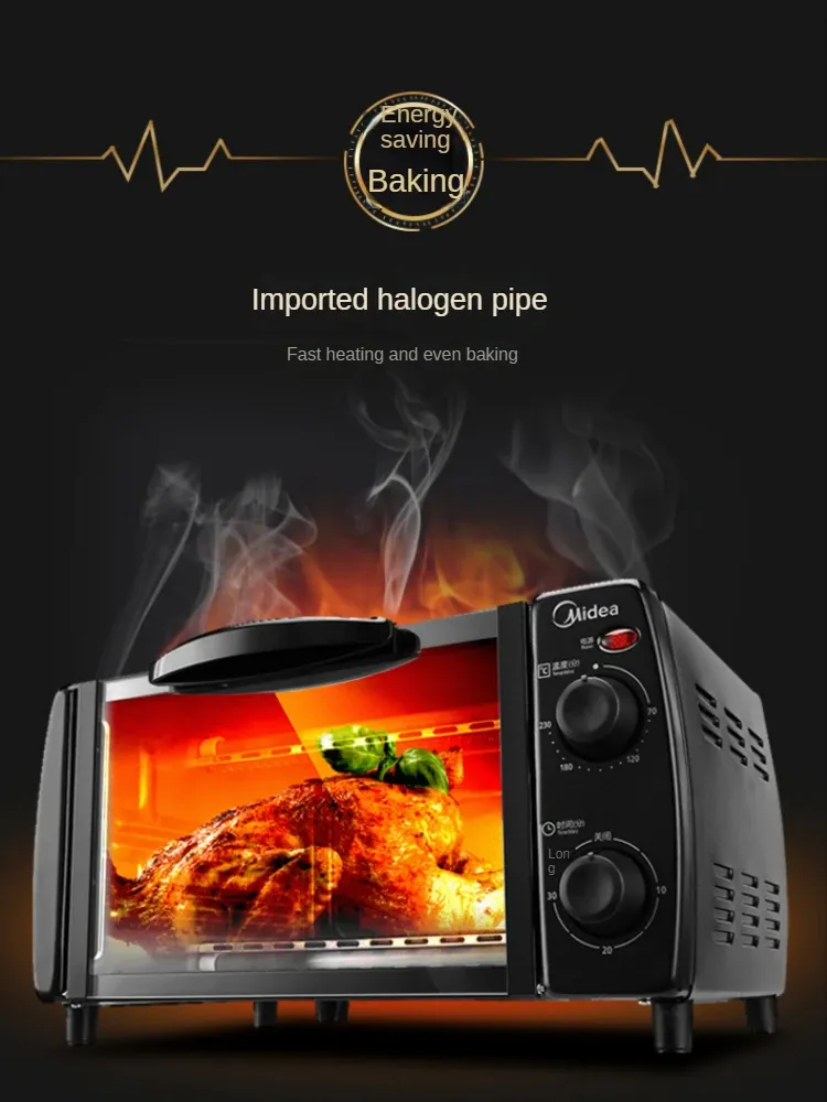 Multifunctional Mini Electric Oven for Home Baking - Compact Kitchen Appliance with Independent Temperature Control for Cakes & More showcase 6