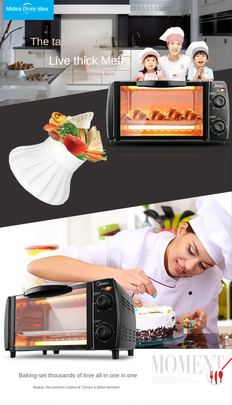 Multifunctional Mini Electric Oven for Home Baking - Compact Kitchen Appliance with Independent Temperature Control for Cakes & More showcase 10