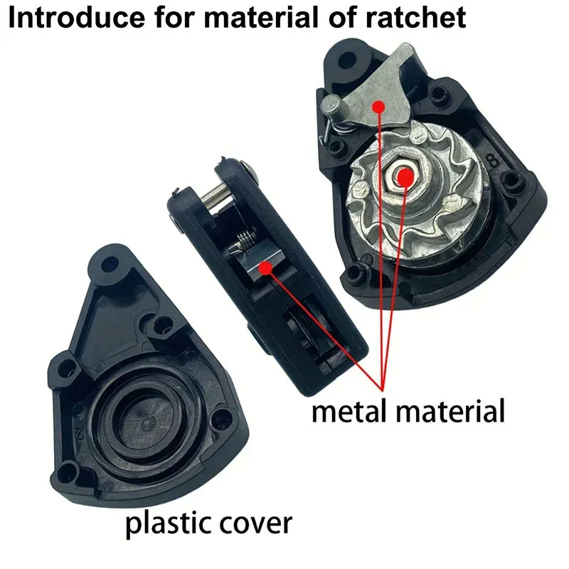 Outdoor Camping Tent Ratchet Pulley System for 3-4mm Rope, Heavy Duty Wind Rope Buckle Tightener, Quick Secure Tie Down Gear thumbnail 3