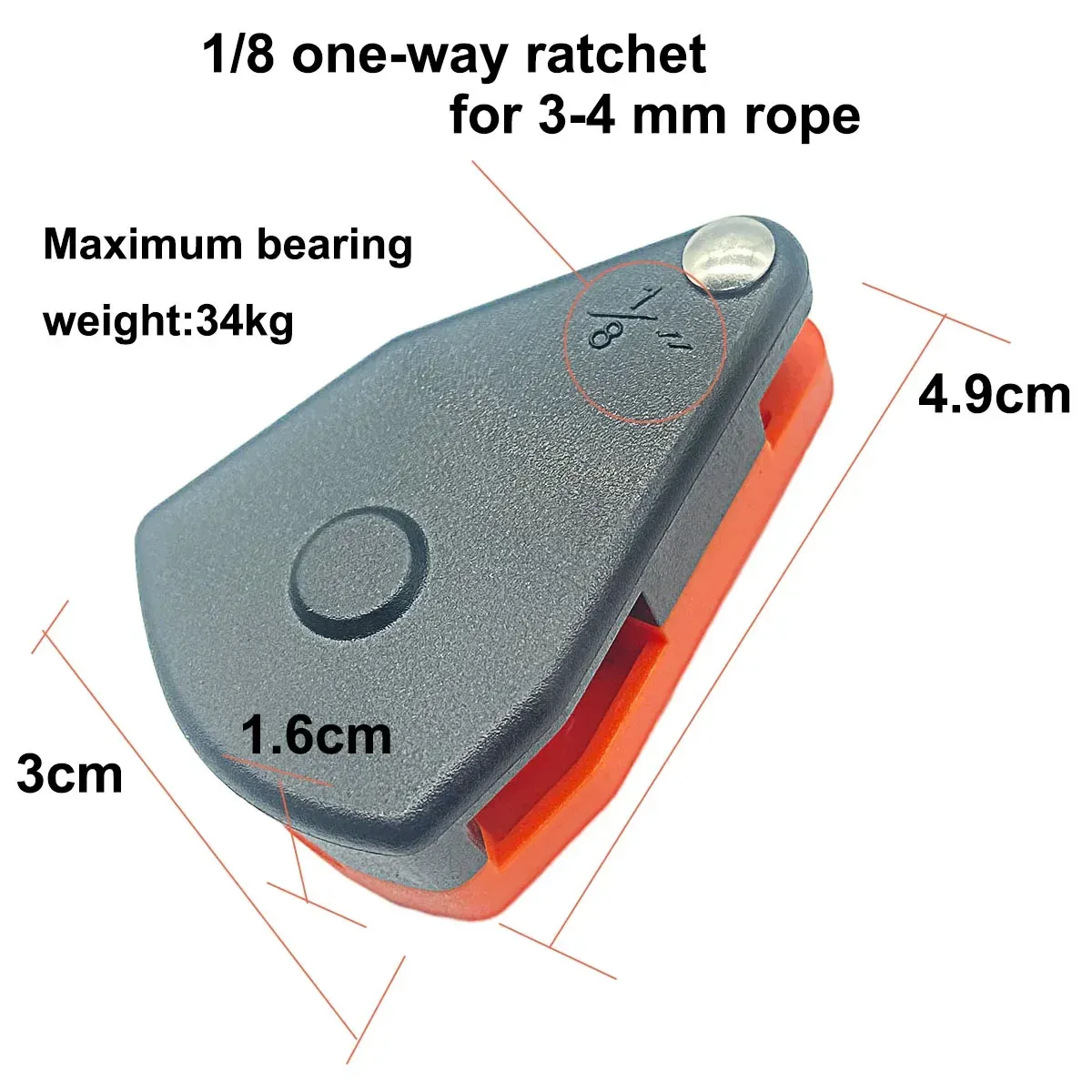 Outdoor Camping Tent Ratchet Pulley System for 3-4mm Rope, Heavy Duty Wind Rope Buckle Tightener, Quick Secure Tie Down Gear showcase 2