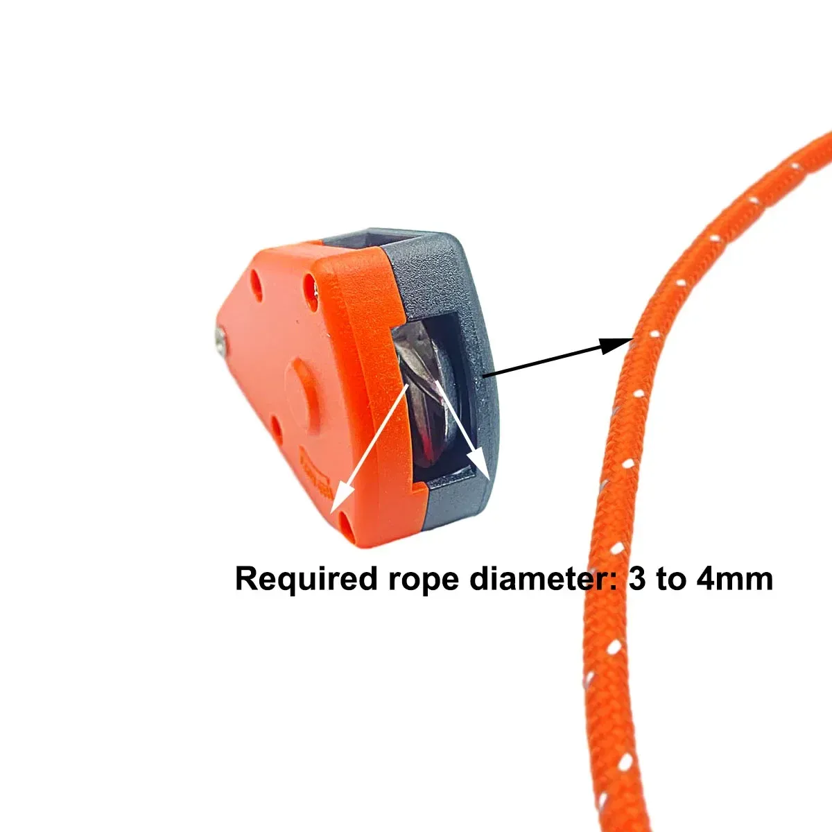 Outdoor Camping Tent Ratchet Pulley System for 3-4mm Rope, Heavy Duty Wind Rope Buckle Tightener, Quick Secure Tie Down Gear showcase 6