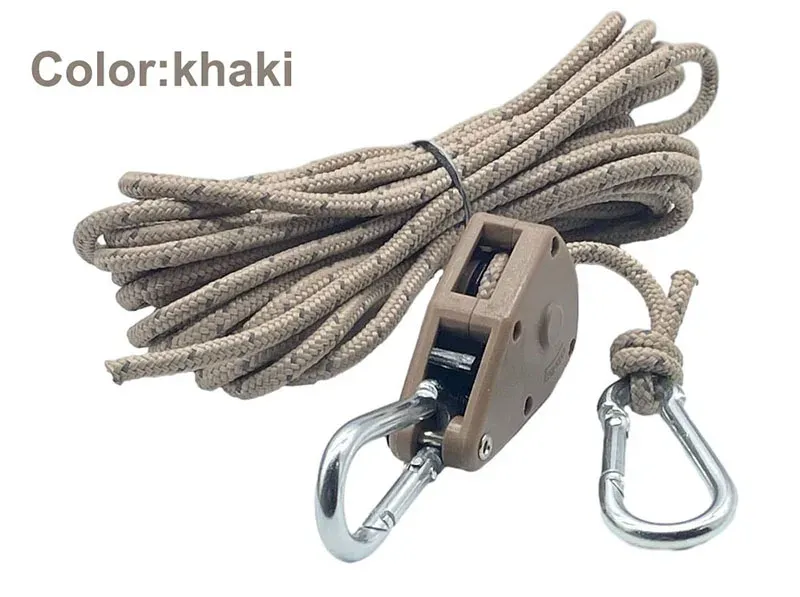 6pcs Reflective Camping Tent Rope with Pulley Tensioner - 5m 4mm Durable Polyester for Outdoor Tents, Awnings, and Gear Tie-Downs showcase 13