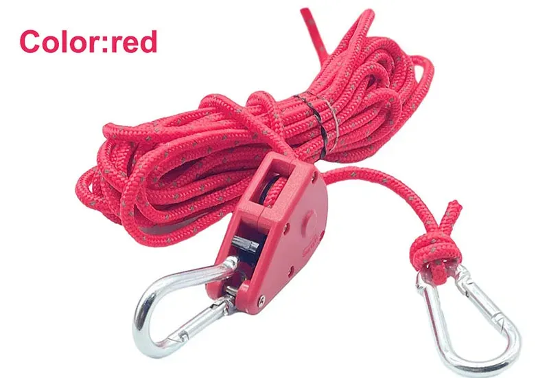 6pcs Reflective Camping Tent Rope with Pulley Tensioner - 5m 4mm Durable Polyester for Outdoor Tents, Awnings, and Gear Tie-Downs showcase 11