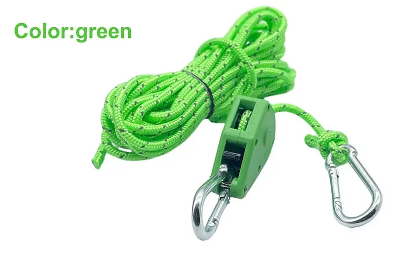6pcs Reflective Camping Tent Rope with Pulley Tensioner - 5m 4mm Durable Polyester for Outdoor Tents, Awnings, and Gear Tie-Downs showcase 10