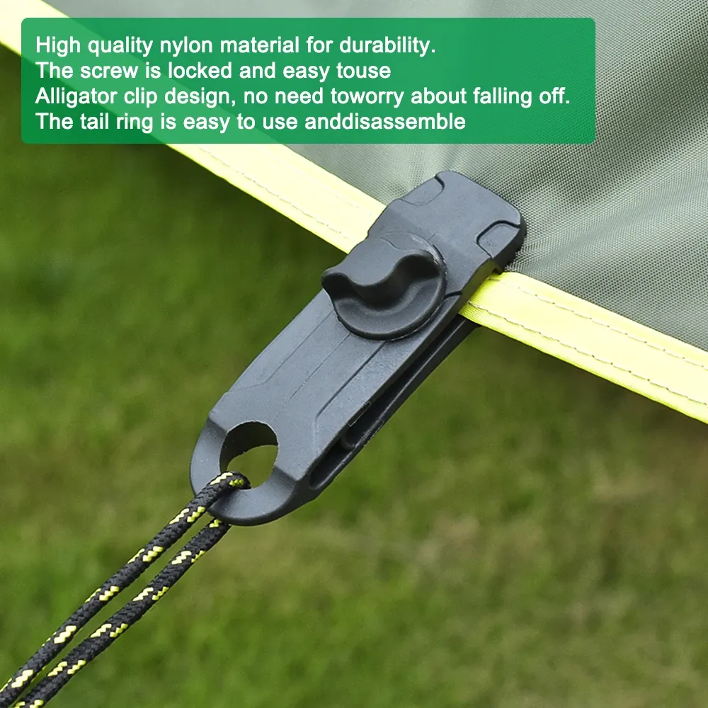 Heavy Duty Camping Tarp Clips (5/10 Pack) - Durable ABS Lock Grip Fasteners for Tents, Awnings, Pool Covers, Bungee Cords - Outdoor Gear for Secure Fixtures showcase 4