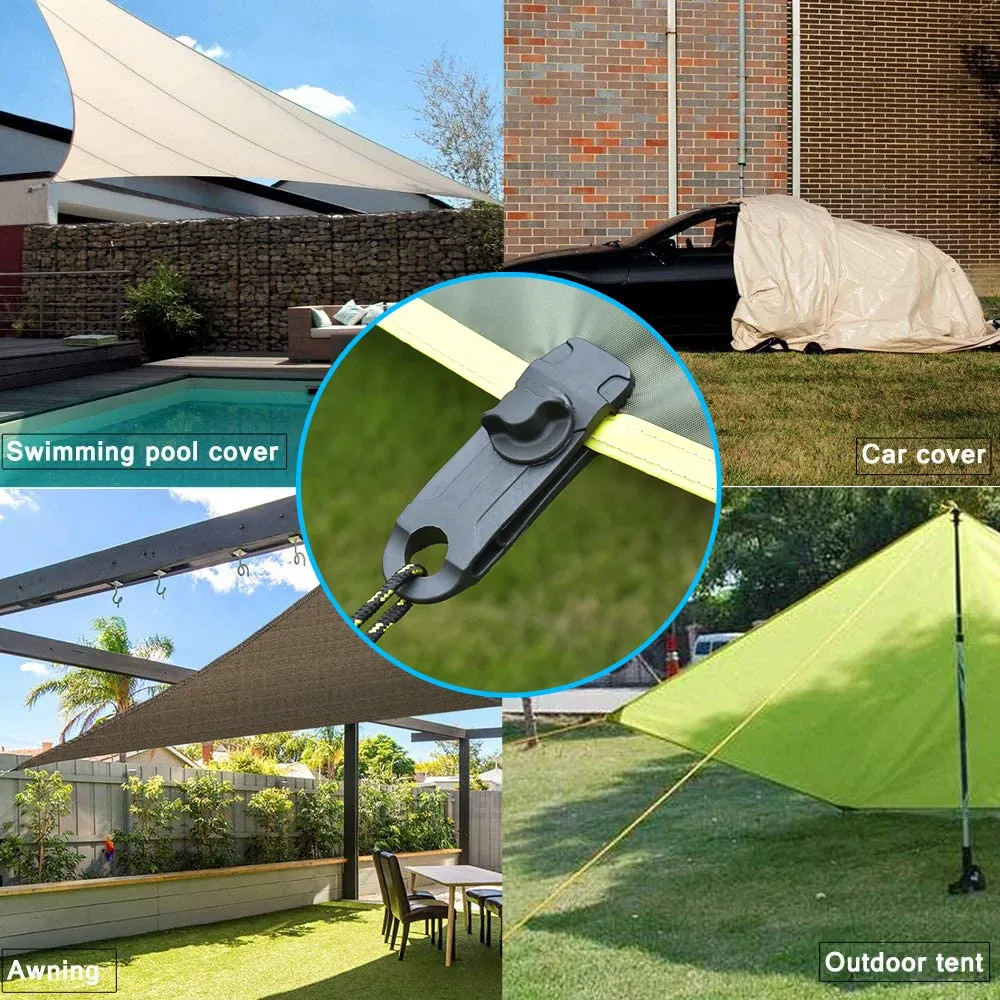Heavy Duty Camping Tarp Clips (5/10 Pack) - Durable ABS Lock Grip Fasteners for Tents, Awnings, Pool Covers, Bungee Cords - Outdoor Gear for Secure Fixtures showcase 3