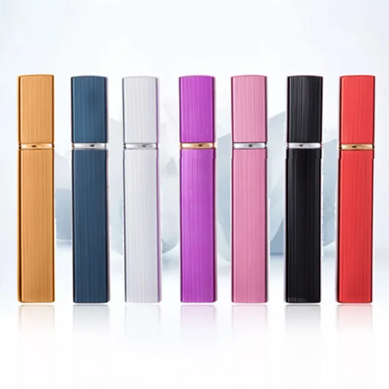 12ml Mini Refillable Perfume Atomizer Spray Bottle - Travel Pocket Jars Holder for Men & Women, Rechargeable Empty Glass Perfumer with Aluminum & PP Casing showcase 2